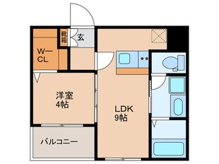 フランディオール吉塚の物件間取画像